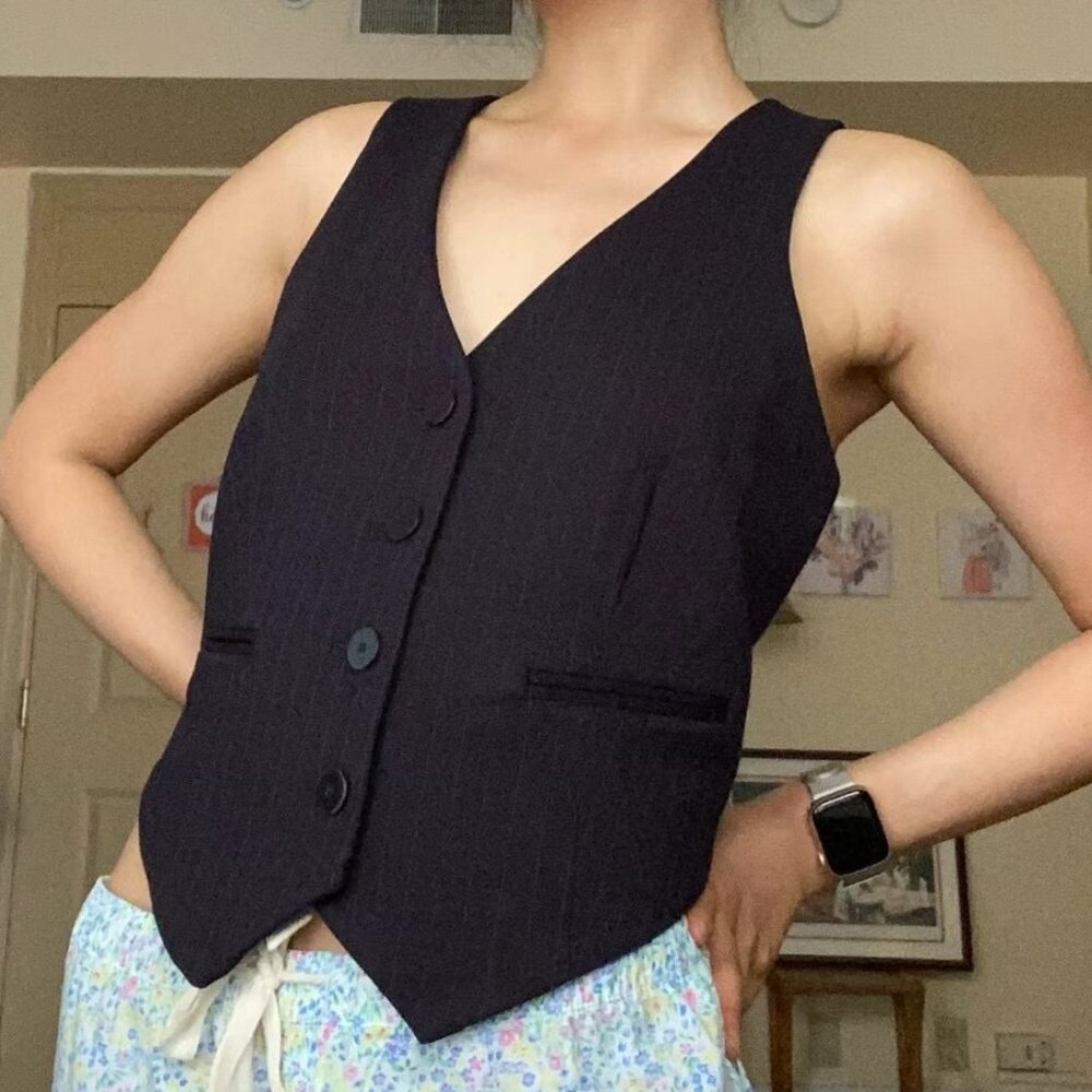 Rachel Zoe Pinstripe Vest